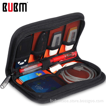 BUBM Multifunction large Capability USB Flash Hard Drives Case Bag for U Disk USB Drive SD Memory Card with Credit Card holder
